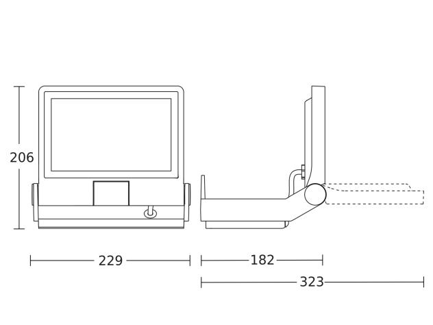  XLED PRO ONE sans détecteur de mouvement - anthracite